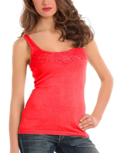 Guess - Ivie tank - Rood - T-shirts