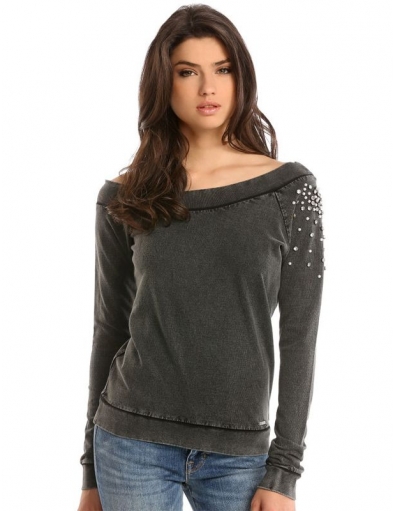 Guess - SAMMA FLEECE 996 - Zwart - 