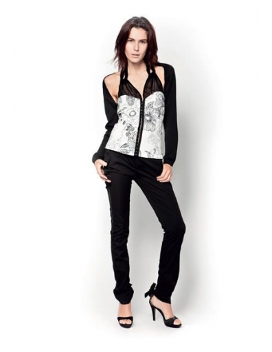 Amy Gee - getailleerd bloem - Off White - T-shirts