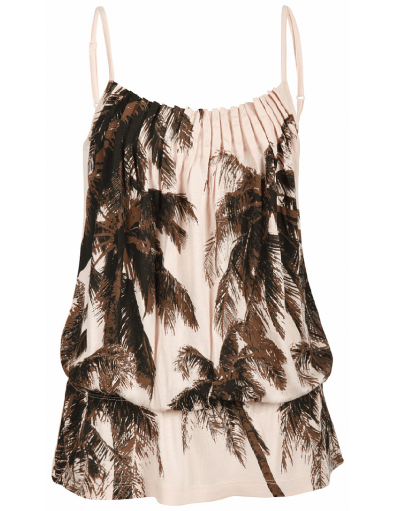Dept - Singlet Flowy Crepe Jersey - Zalm - T-shirts
